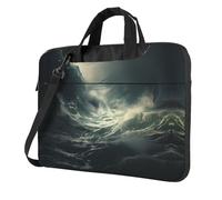 WZYWHJ The turbulent sea surface Printing Ultra-thin portable single-shoulder laptop bag 14 inch computer accessories soft shockproof for laptops