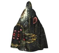 WZYWHJ The Venus Flytrap Waits Picture aldult Cosplay Poncho Hooded Cloak for men and women Halloween Party