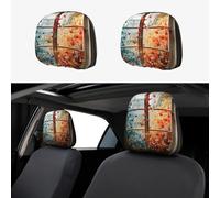 WZYWHJ Thousand Paper Cranes on The Window Printed Car Pillowcase 2 Pieces, seat Cover Accessories, Protective Cover Universal