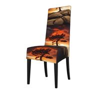 WZYWHJ Thunder and Lightning Printed Detachable Chair Cover Quick Installation and Easy Maintenance Suitable for Square Chair Backs