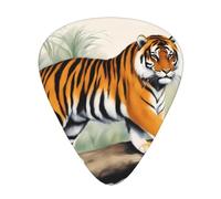 Wzywhj Tiger Printing Guitar Plectrum Easy Grip Uke Picks Holding， Ukulele, Acoustic And Electric Guitar，12 Piece