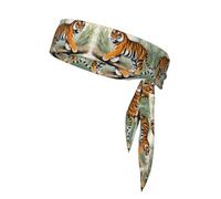 WZYWHJ Tiger Printing Headbands,Sports Head Tie,Headband for Men and Women,Hair Band for Running Workout Football