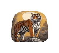 WZYWHJ Tiger Standing in The Sun Printed Seat Head Pillowcase Car Truck General Motors Parts Protective Cover one Pack