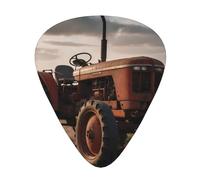 Wzywhj Tractor On The Farm Printed Guitar Picks 12 Piece, Easy Grip Uke Picks Hold In One'S Hands, Ukulele, Acoustic Or Electric Electric Guitar