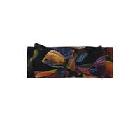 WZYWHJ Tropical Fish School Printing baby bow headbands and elastic soft hair accessories for newborns and girls