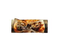 WZYWHJ Two Tigers on Fire Printing baby bow headbands and elastic soft hair accessories for newborns and girls