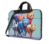 WZYWHJ Unity Wolf Pack Pattern Ultra-thin portable single-shoulder laptop bag 13 inch computer accessories soft shockproof for laptops