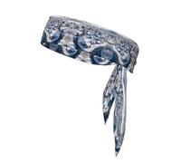WZYWHJ Village snow scene Picture Headbands,Sports Head Tie,Headband for Men and Women,Hair Band for Running Workout Football