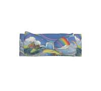 WZYWHJ Village under the rainbow Printed baby bow headbands and elastic soft hair accessories for newborns and girls