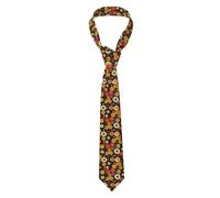 WZYWHJ vintage vinyl record Printed Silk men's formal suit tie, suitable for daily use and business gatherings Necktie