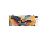 WZYWHJ Watercolor Acoustic Guitar Pattern baby bow headbands and elastic soft hair accessories for newborns and girls