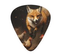 Wzywhj Weasel Chasing A Chick Printed Guitar Picks 12 Piece, Easy Grip Uke Picks Hold In One'S Hands, Ukulele, Acoustic Or Electric Electric Guitar