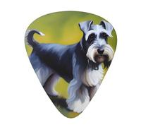 Wzywhj Well-Behaved Schnauzer Printing Guitar Plectrum Easy Grip Uke Picks Holdingï¼Œ Ukulele, Acoustic And Electric Guitarï¼Œ12 Piece