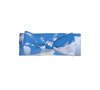 WZYWHJ White Clouds In The Sky Printing baby bow headbands and elastic soft hair accessories for newborns and girls