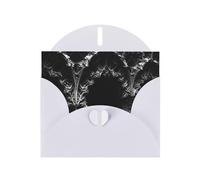 WZYWHJ White Holiday Greeting Card 6x4 in with Envelope for Christmas, Birthday, Valentine's Day, Party Invitation Strange buildings Picture