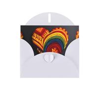 WZYWHJ White Holiday Greeting Card for Christmas, Birthday, Anniversary & more Love flag Picture