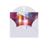 WZYWHJ White Holiday Greeting Card for Christmas, Birthday, Anniversary & more Quantum Cube Picture
