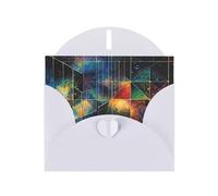 WZYWHJ White Holiday Greeting Card for Christmas, Birthday, Anniversary & more Quantum lattice Picture