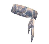 WZYWHJ White Owl Pattern Headbands,Sports Head Tie,Headband for Men and Women,Hair Band for Running Workout Football