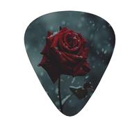Wzywhj Winter Roses With Snow Picture Guitar Pick Easy Grip Uke Picks Comfortable Feel, Ukulele, Acoustic And Electric Guitarï¼ŒGuitar Plectrums 12'S
