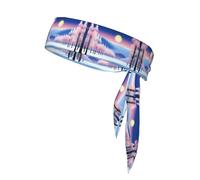 WZYWHJ Winter Solstice Landscape Printing Headbands,Sports Head Tie,Headband for Men and Women,Hair Band for Running Workout Football