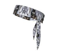 WZYWHJ Wolf In The Snow Printing Headbands,Sports Head Tie,Headband for Men and Women,Hair Band for Running Workout Football