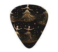 Wzywhj Women'S Nutcracker Ballet Xmas Dance Printing Guitar Plectrum Easy Grip Uke Picks Holding， Ukulele, Acoustic And Electric Guitar，12 Piece