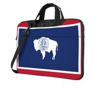 WZYWHJ Wyoming State Flag Pattern Ultra-thin portable single-shoulder laptop bag 13 inch computer accessories soft shockproof for laptops