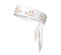 WZYWHJ Yawning Kitten Printed Headbands,Sports Head Tie,Headband for Men and Women,Hair Band for Running Workout Football