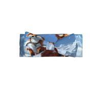 WZYWHJ Yellow fox on the mountain Printing baby bow headbands and elastic soft hair accessories for newborns and girls
