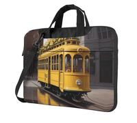 WZYWHJ Yellow Rose Bus Printing Ultra-thin portable single-shoulder laptop bag 13 inch computer accessories soft shockproof for laptops
