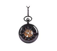 WZYYCV Scale Pocket Watches Mechanical Pocket Watch Retro Skeleton Pocket Watch with Chain Engraved Pocket Watch Birthday Fathers Day