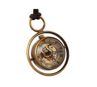 WZYYCV Scale Pocket Watches Pocket Watch Retro Mechanical Hand-wind Pocket Watch Roman Pocket Watch for Men Women with Leather Rope Birthday Fathers Day