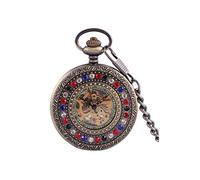 WZYYCV Scale Pocket Watches Pocket Watch Simple Hollow Pocket Watch Flip Automatic Mechanical Pocket Watch Retro Mechanical Pocket Watch Birthday Fathers Day