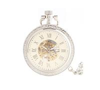 WZYYCV Scale Pocket Watches Pocket Watch Skeleton Mechanical Pocket Watch Capless Roman Numeral Pocket Watch Winding Watch Pocket Watch Birthday Fathers Day