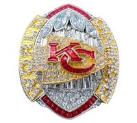 WZZXJQNRHF Football Championship Ring 2024 Champion Rings with Wooden Display Box Fans Fathers Mens/13#
