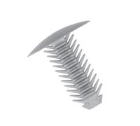 x 100 Fir Tree Trim Panel Clips Grey 7-8mm Hole- 18mm Head