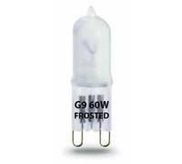 x 2 Eveready G9 60w Frosted Dimmable Halogen Capsule Light Bulbs 220-240v