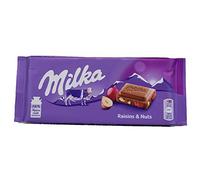x 2 MILKA Chocolate Bars Variety Flavours Collection (MILKA Raisin & NUT)
