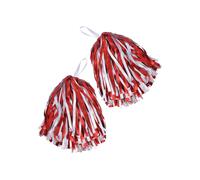 x 2 Pom Poms Cheerleader Dancing Deluxe Cheerleading Fancy Dress Accessory Kids
