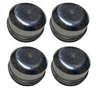x 4 50mm Hub Caps, Plain, Trailers, Grease Dust Wheel Cap, Metal, Cover, Trailer