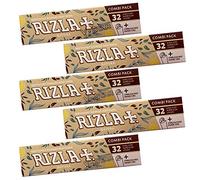x 5 BOOKLETS of RIZLA King Size Natura Combi Pack