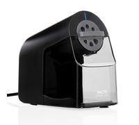 X-ACTO Pencil Sharpener | School Pro Electric Pencil Sharpener, with Six Size Dial, XL Shavings Bin, Black, 1 Count