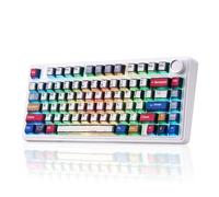 x Aula F75 Mechanical Keyboard, Wireless RGB Backlit Gaming Keyboard w/Knob, 81 Keys Compact Gasket Mount Pre-lubed Hot-Swap Reaper Switches, Bluetooth/2.4GHz/Type-C, Creamy Sounding Manga Keycaps