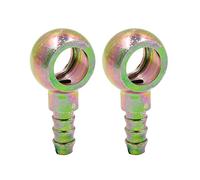 X AUTOHAUX 1/4" 6mm ID Hose Barb 12mm Banjo Fitting Fuel Line Adapter 2pcs