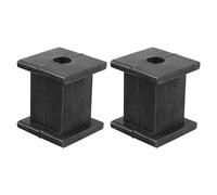 X AUTOHAUX 1 Hole 10mm ID Muffler Exhaust Hanger Bushing Rubber Mount 2pcs