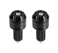 X AUTOHAUX 1 Pair 18mm Handlebar End Caps Plug Bar End for Motorcycle Black