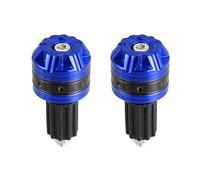 X AUTOHAUX 1 Pair 18mm Handlebar End Caps Plug Bar End for Motorcycle Blue