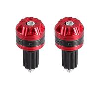 X AUTOHAUX 1 Pair 18mm Handlebar End Caps Plug Bar End for Motorcycle Red