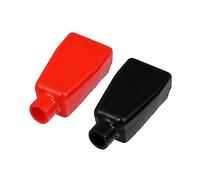 X AUTOHAUX 1 Pair Car Battery Terminal Insulation Covers, 15mm 0.59" Red Black